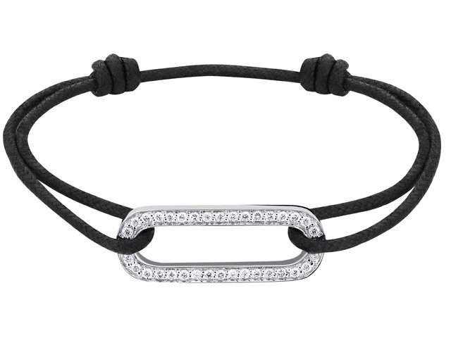18K S/C MAILLON L OB & DIAMOND BRACELET