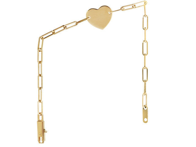 18K Y/G HEART CHILDREN 14CM