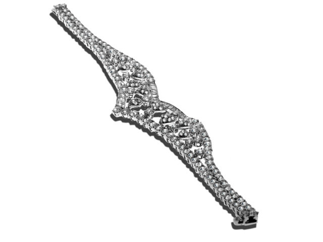 18K White Gold Diamond Bracelet