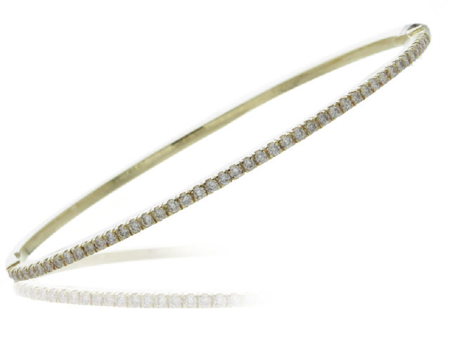 18K Yellow Gold Diamond Bangle