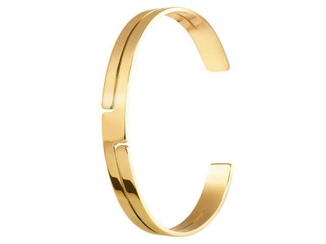 18K Y/G Seventies Dinh Van Open Bracelet, 17cm