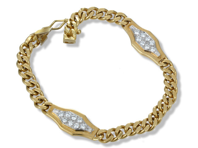 18K Yellow Gold Diamond Bracelet