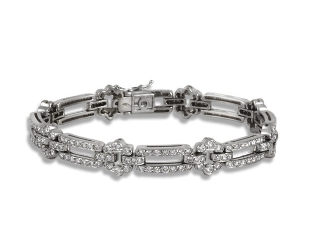 18K White Gold Diamond Bracelet