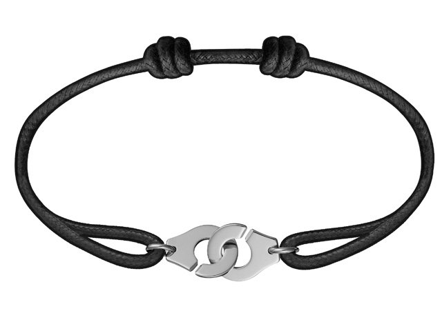 Menottes dinh van bracelet Silver R10 with cord