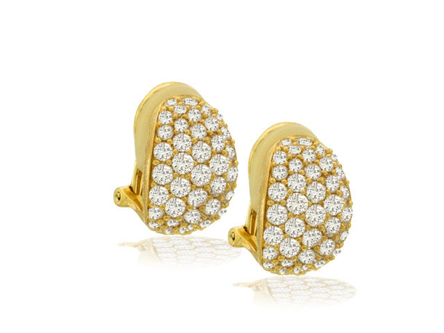 18K Y/G DIAMOND 1.79CT EARRING
