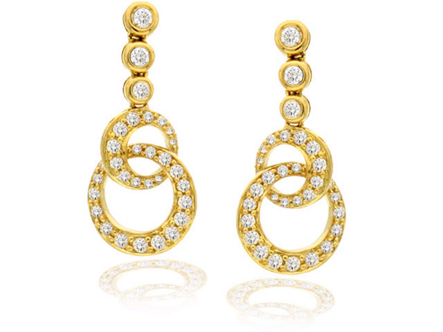 18ky/g Diamond Earrings