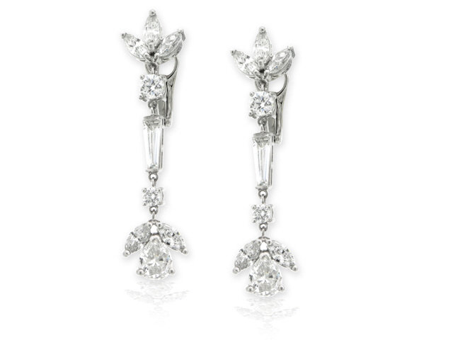 PLATINUM DIAMOND EARRINGS
