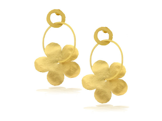14k y/g earring