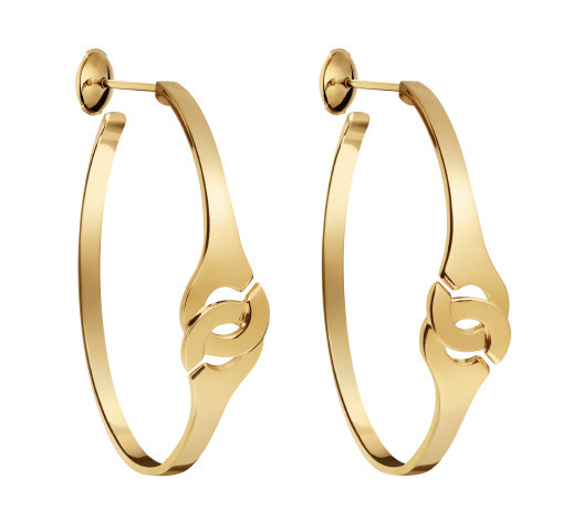 18K Y/G Menottes Dinh Van R7 Hoops