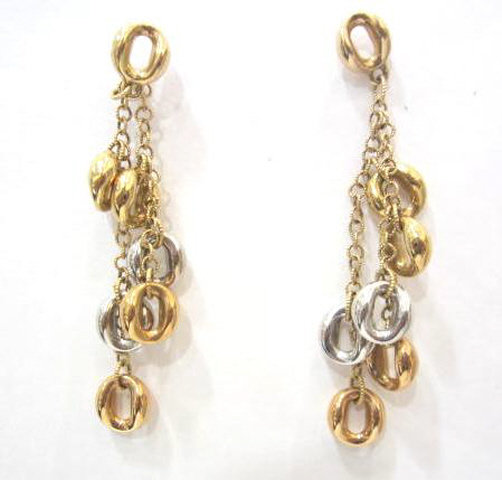 Roberto Coin 18K Yellow, White and Rose Gold Earrings
