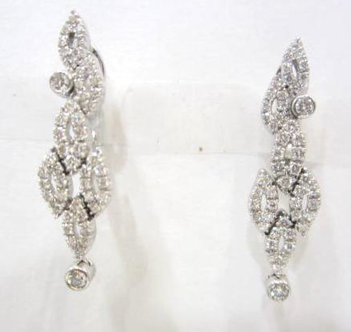 H.Stern 18K White Gold Diamond Earrings