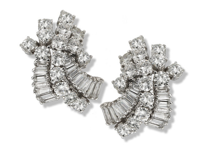 Platinum Diamond Earrings