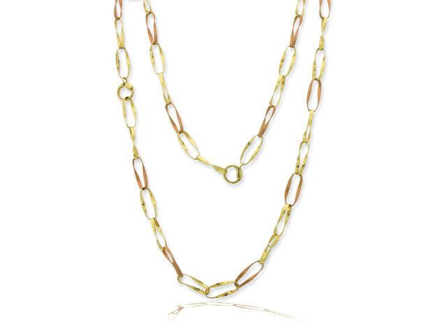 14ky/r Chain link Necklace 25.50gr