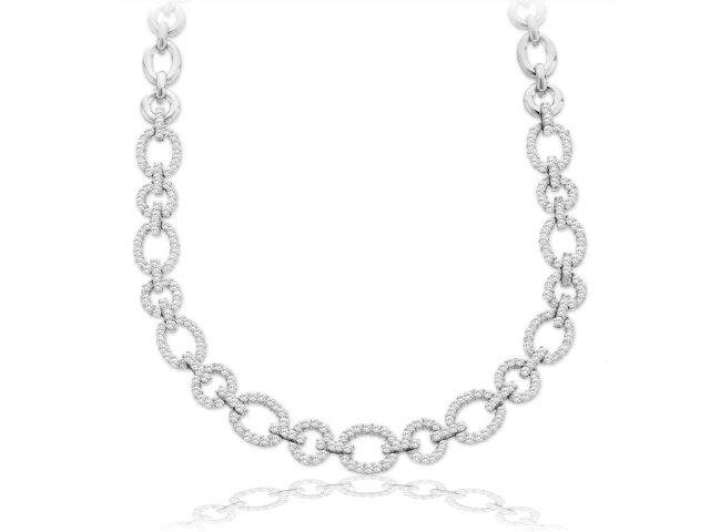 18K W/G DIAMOND NECKLACE