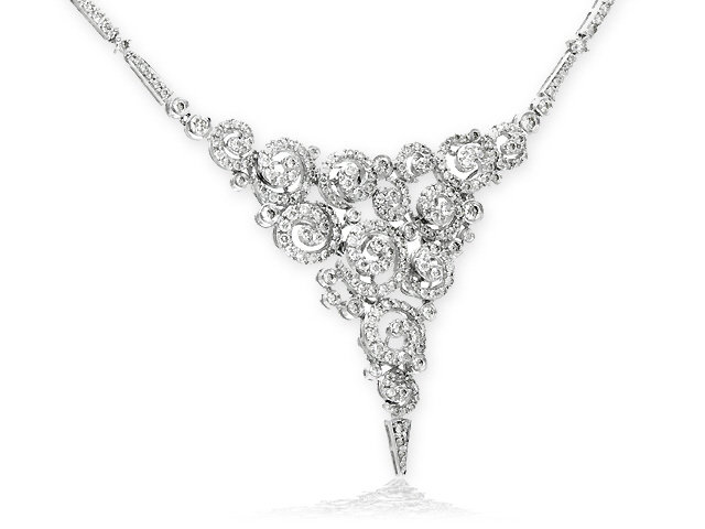 18K W/G DIAMOND NECKLACE