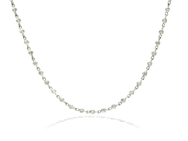 18K W/G DIAMONDS BY THE YARD