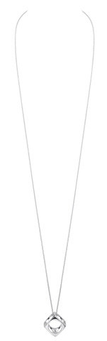 Dinh van LE PAVE Small Pendant, Silver, 60cm chain