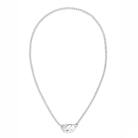 Menottes dihn van R12 Silver, silver pearls Necklace