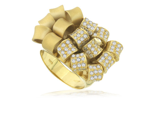 14k y/g diamond ring