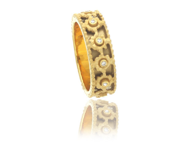 14k y/g and diamond ring