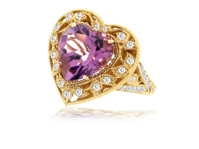 18K R/G H.S. Amyth & Dia RING 75BR=1.00CT