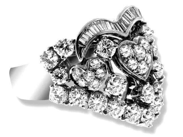 18K White Gold Diamond Ring