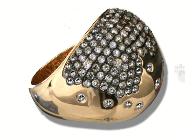 18K Rose Gold Diamond Ring