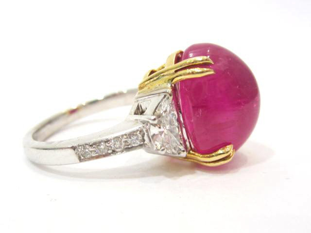 18K White Gold and Yellow Gold and Diamond Semi-Mounti