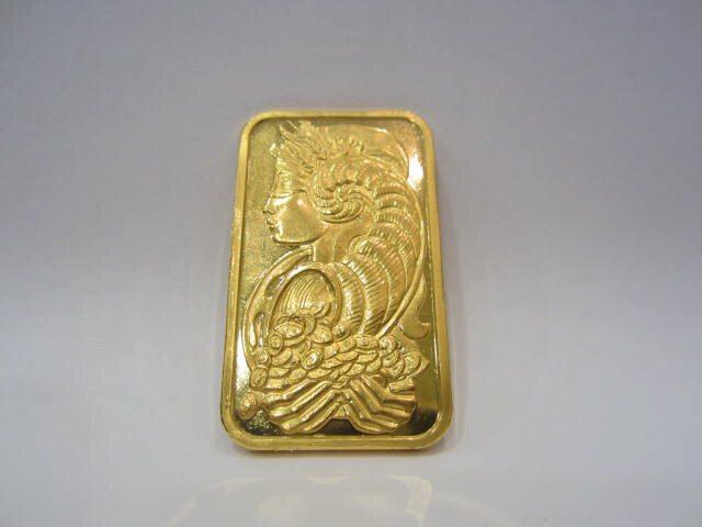 24K Yellow Gold 1 oz Bar of Gold