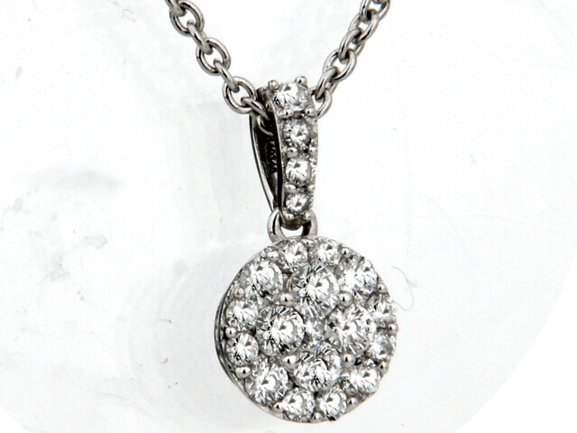 Diamond Pendant set in 18K White Gold