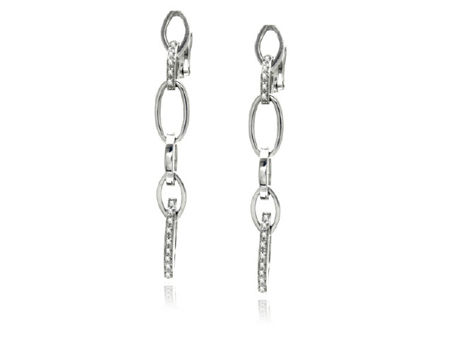 18KW DIA.22CT FANCY DANGLE EARRINGS
