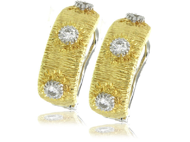 18KY DIA.1.02CT HUGGY HOOP ER