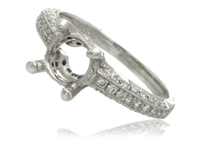 PLATINUM DIA..60CT SEMI MOUNT RING