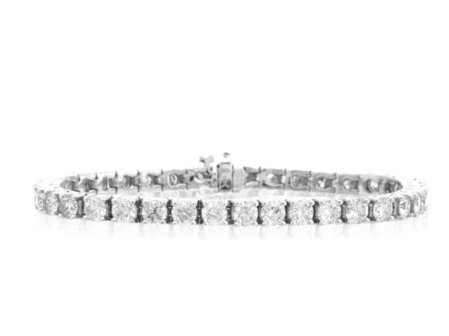 18K White Gold Diamond Tennis Bracelet