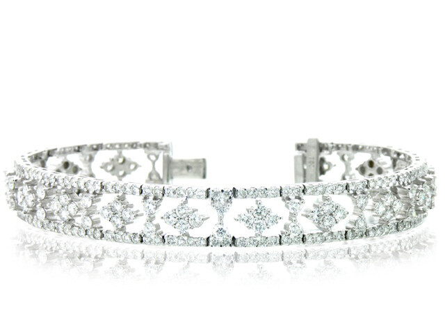 18K White Gold Diamond Bracelet