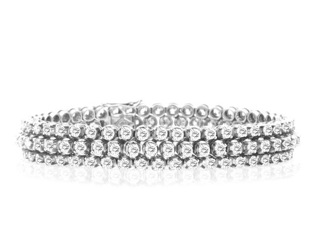 18K White Gold Diamond Bracelet