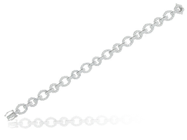 18K White Gold Diamond Bracelet