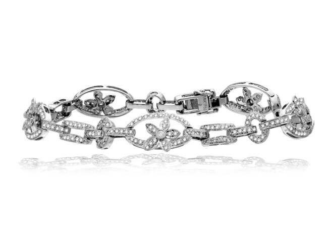 18K White Gold Diamond Bracelet