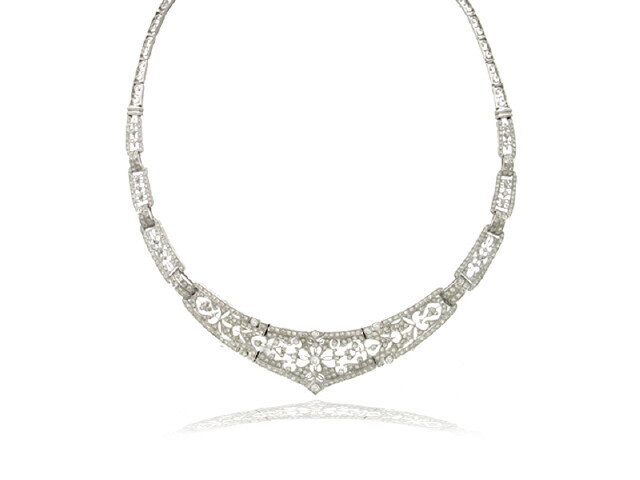 18KW DIA..3.58CT NECKLACE