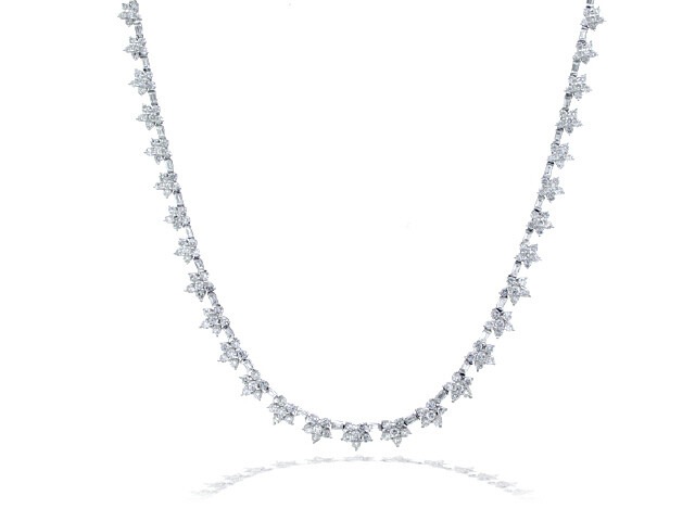 PLATINUM DIA.16.45CT NECKLACE