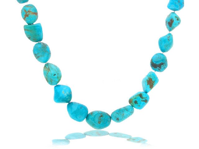 SILVERCLASP TURQUOISE FASHION NECKLACE