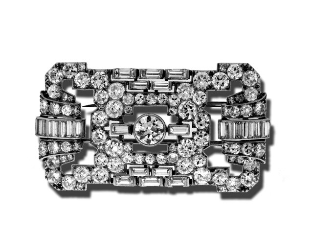 Anitque/Art Deco Platinum Brooch