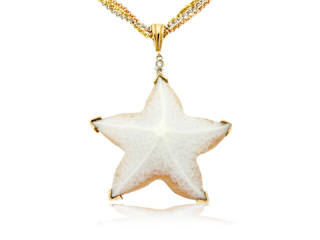 Cameo Starfish Pendant