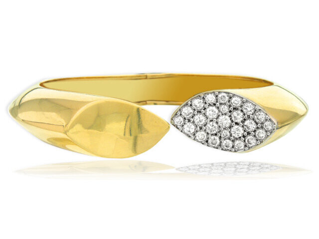 14K Yellow Gold Hammerman Bros. Diamond Bracelet