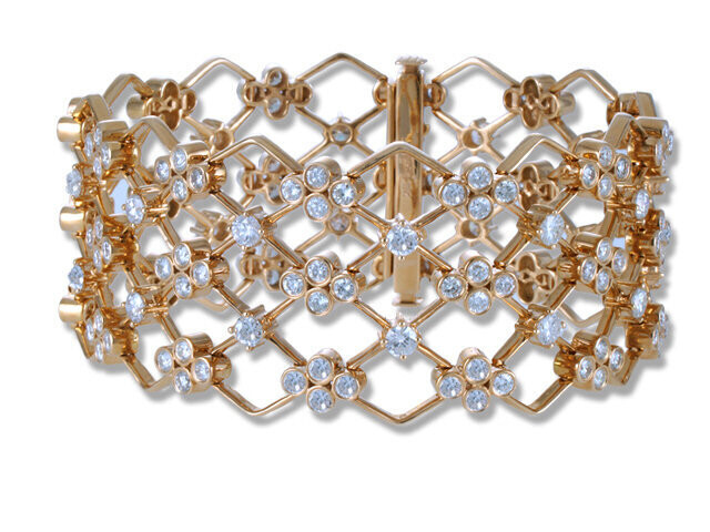 18K Rose Gold Diamond Bracelet