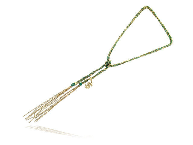 18KY GOLD & TURQUOISE LUCKY BRACELET