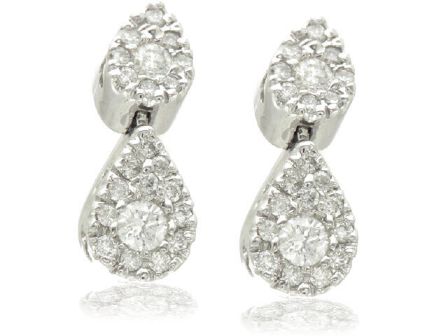 14KW DIA. 48CT STUD EARRINGS