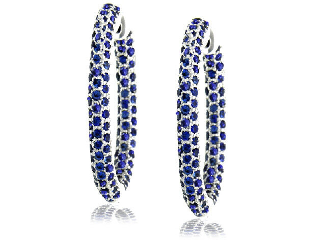 18KW HOOP EARRING