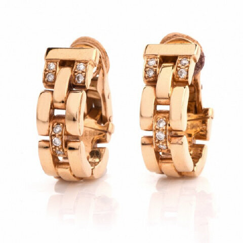 Cartier 18K Rose Gold and Diamond "Maillon Panthere" E