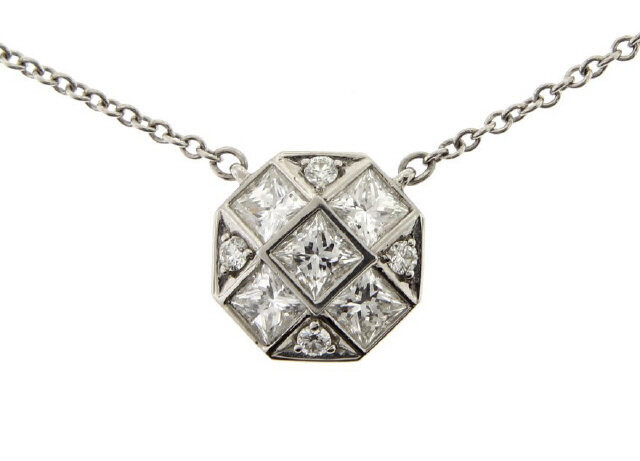 Platinum Tiffany & Co. Mosaic Diamond Necklace